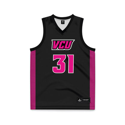 VCU - NCAA Women's Basketball : Isabel Whitelaw - Black Basketball Jersey-0