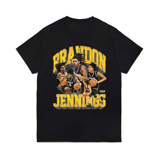 VCU - NCAA Men's Basketball : Brandon Jennings - Collage Comfort Colors T-Shirt-0