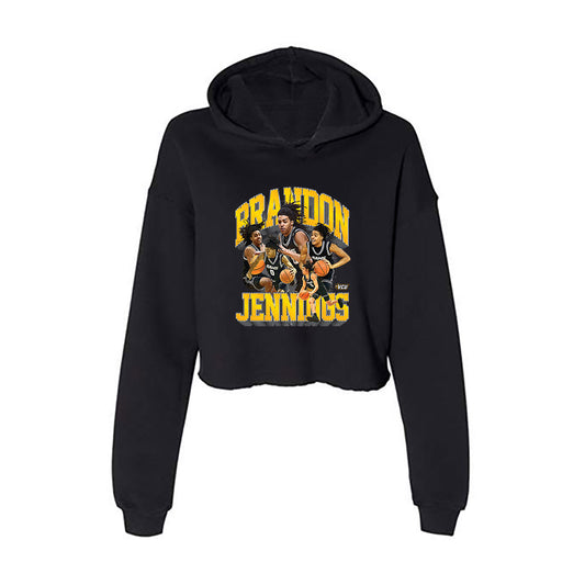 VCU - NCAA Men's Basketball : Brandon Jennings - Collage Women's Crop Fleece Hoodie-0