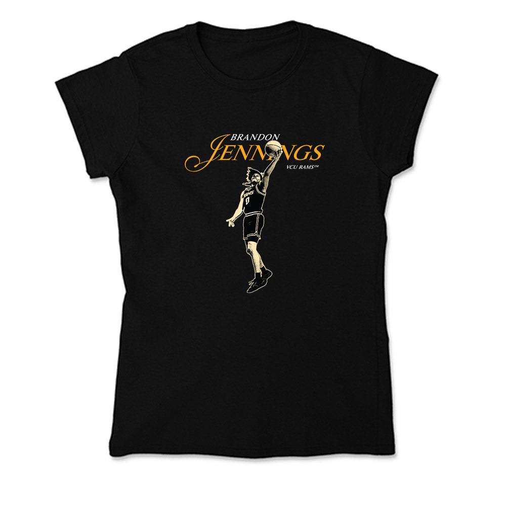 VCU - NCAA Men's Basketball : Brandon Jennings - Legacy Soft Style Women’s T-Shirt-0