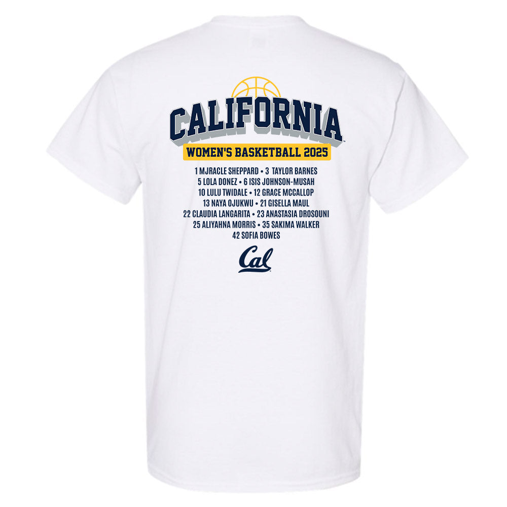 UC Berkeley - NCAA Women's Basketball : Roster Shirt T-Shirt-1