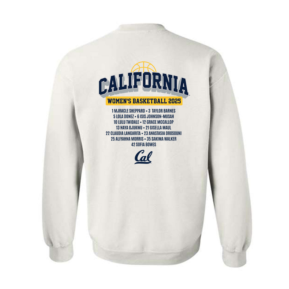 UC Berkeley - NCAA Women's Basketball : Roster Shirt Crewneck Sweatshirt-1