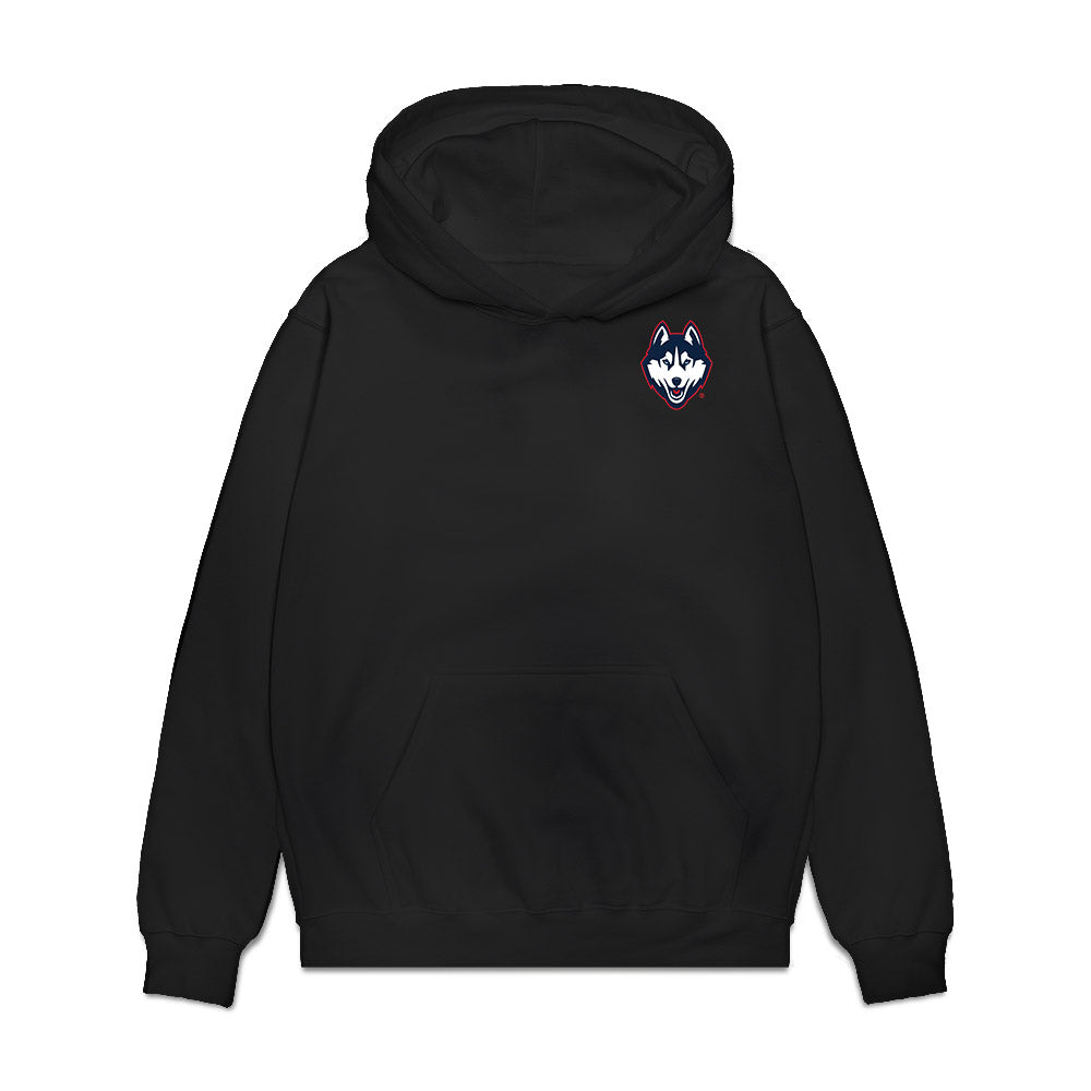 UConn - NCAA Women's Basketball : Sarah Strong - Collage Premium Hooded Sweatshirt-0