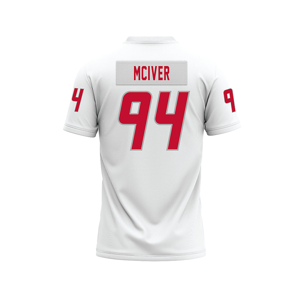 New Mexico - NCAA Football : Jalen McIver - White Premium Football Jersey-1