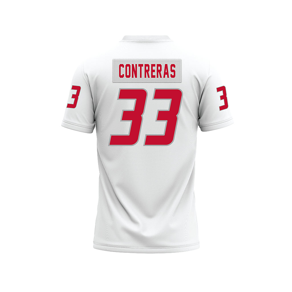 New Mexico - NCAA Football : Mateo Contreras - White Premium Football Jersey-1