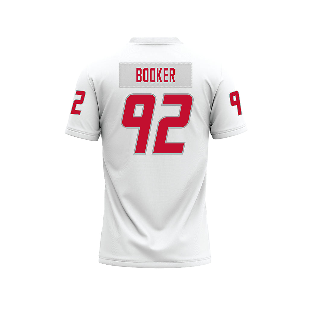 New Mexico - NCAA Football : Brian Booker - White Premium Football Jersey-1