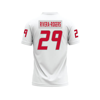 New Mexico - NCAA Football : Xavier Rivera-Rogers - White Premium Football Jersey-1