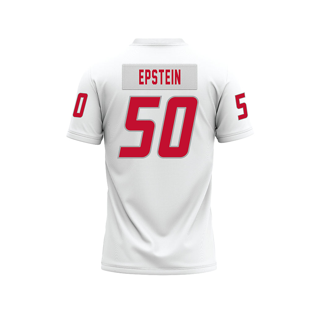 New Mexico - NCAA Football : Lincoln Epstein - White Premium Football Jersey-1