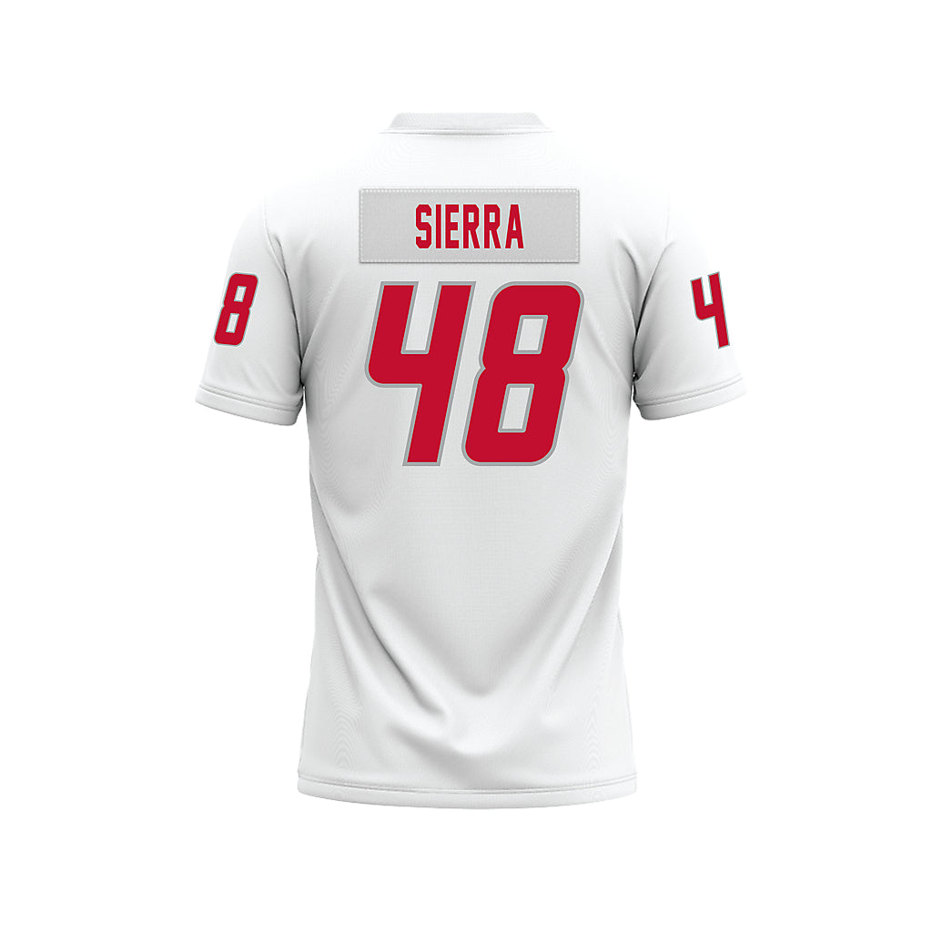 New Mexico - NCAA Football : John Sierra - White Premium Football Jersey-1