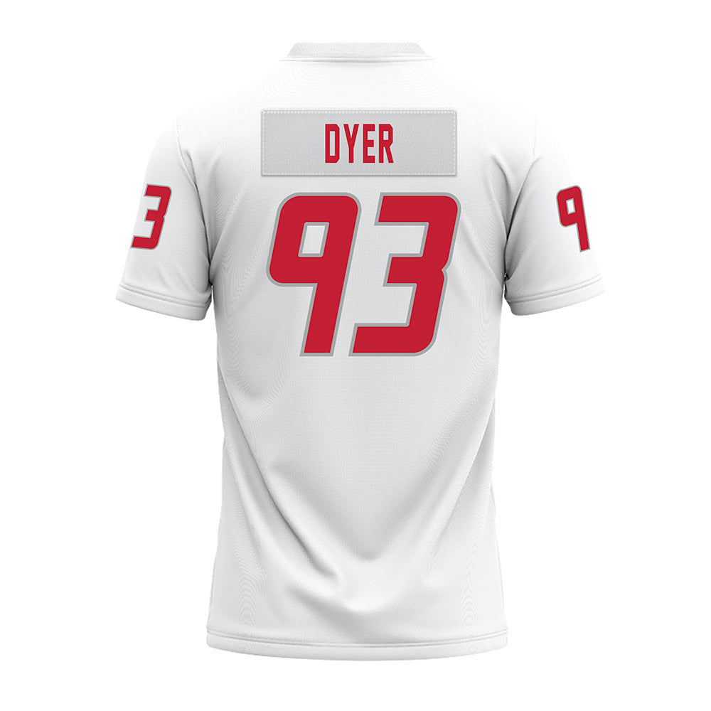 New Mexico - NCAA Football : Deven Dyer - White Premium Football Jersey-1