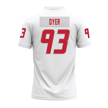 New Mexico - NCAA Football : Deven Dyer - White Premium Football Jersey-1