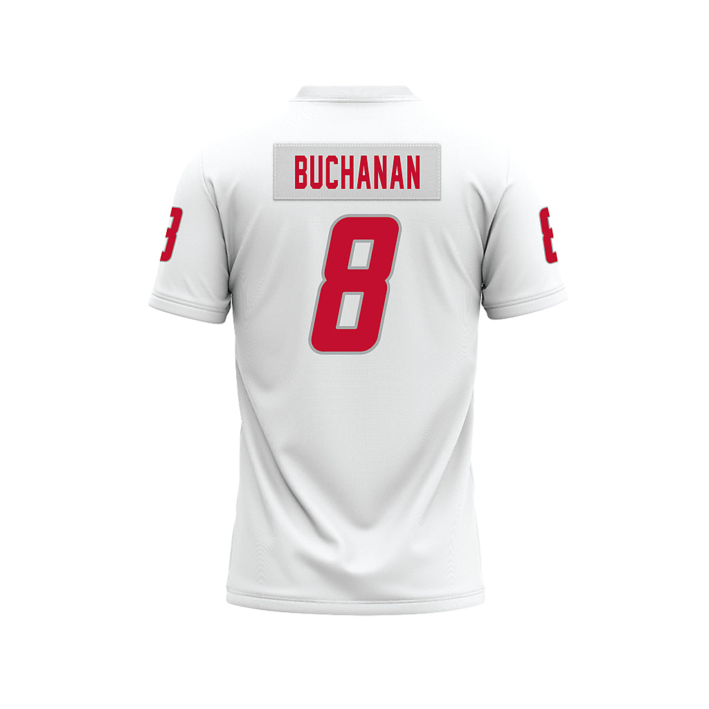 New Mexico - NCAA Football : Deshaun Buchanan - White Premium Football Jersey-1