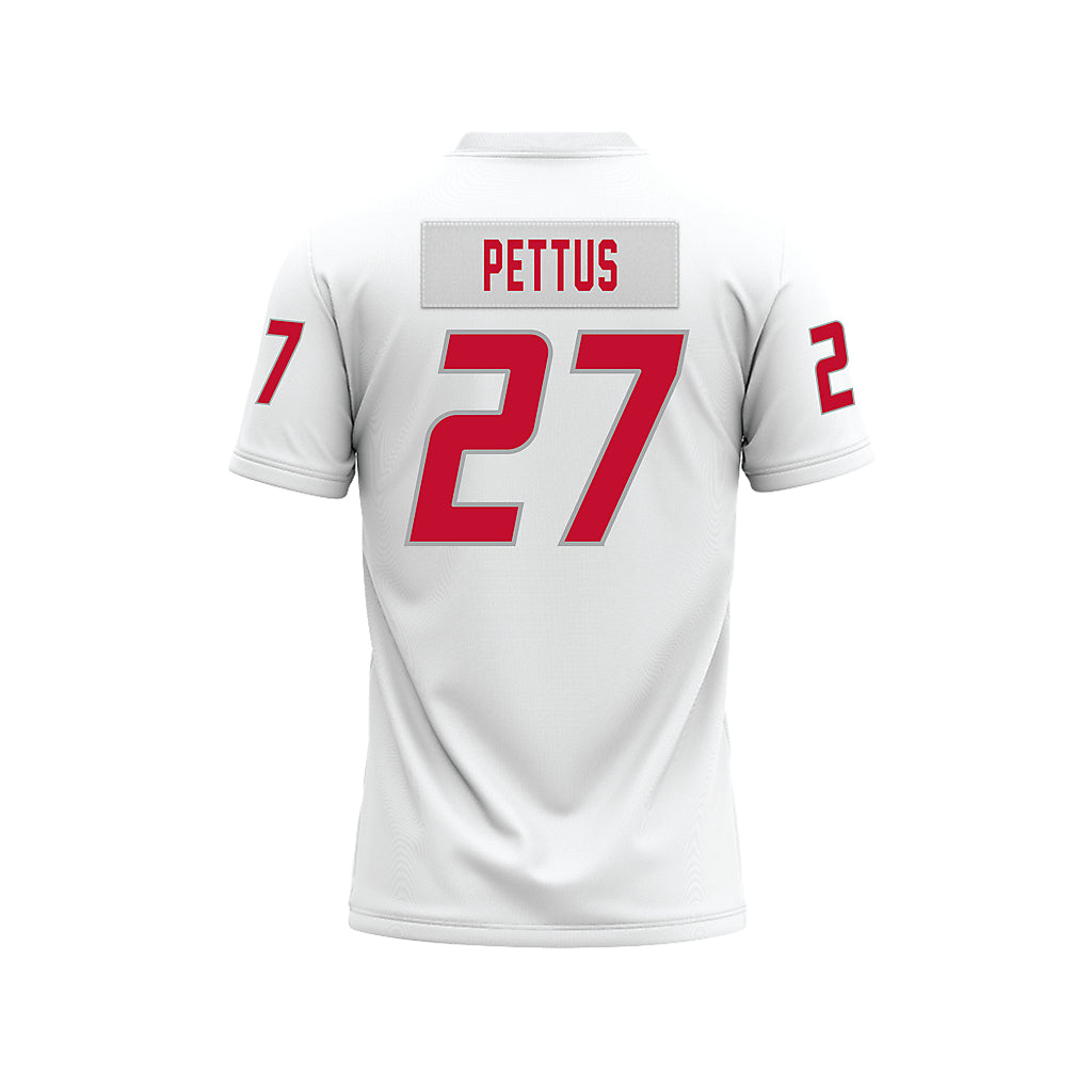New Mexico - NCAA Football : Thomas-James Pettus - White Premium Football Jersey-1
