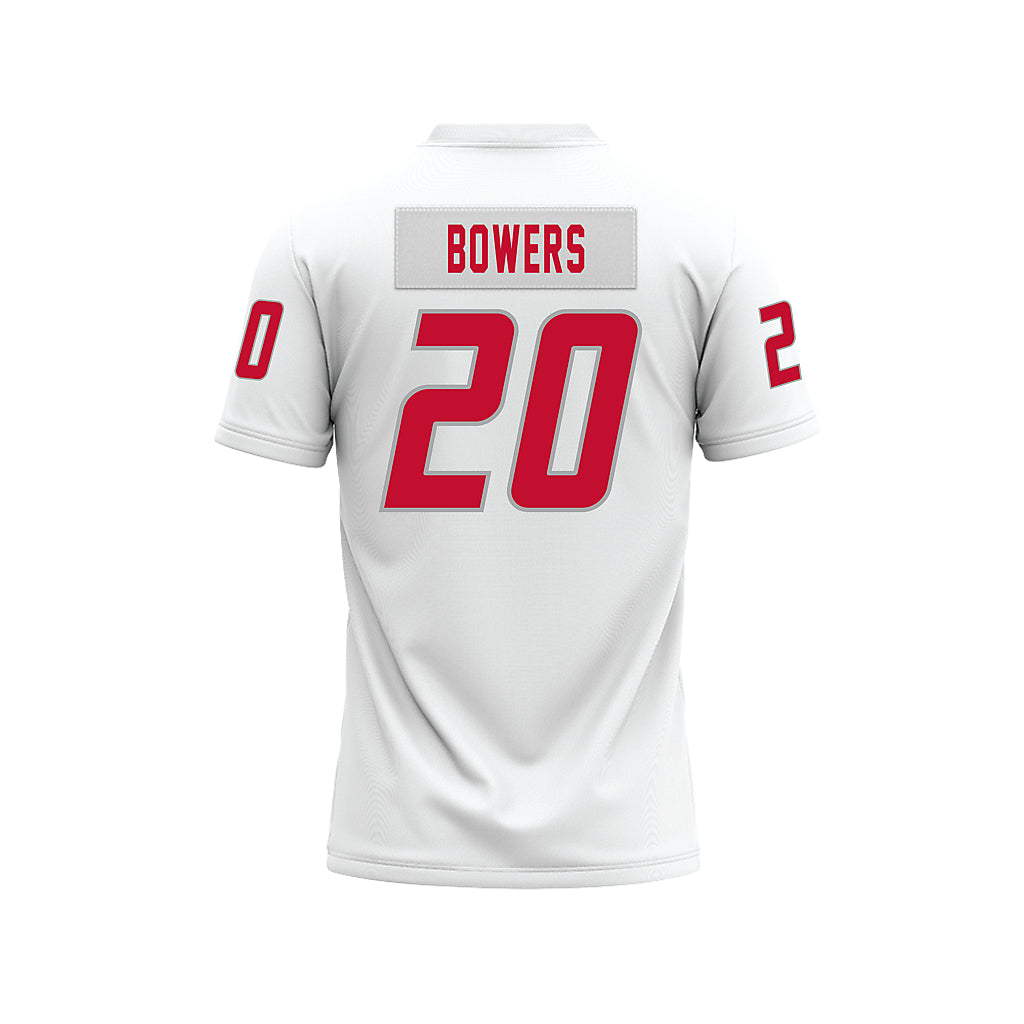 New Mexico - NCAA Football : Darrion Bowers - White Premium Football Jersey-1