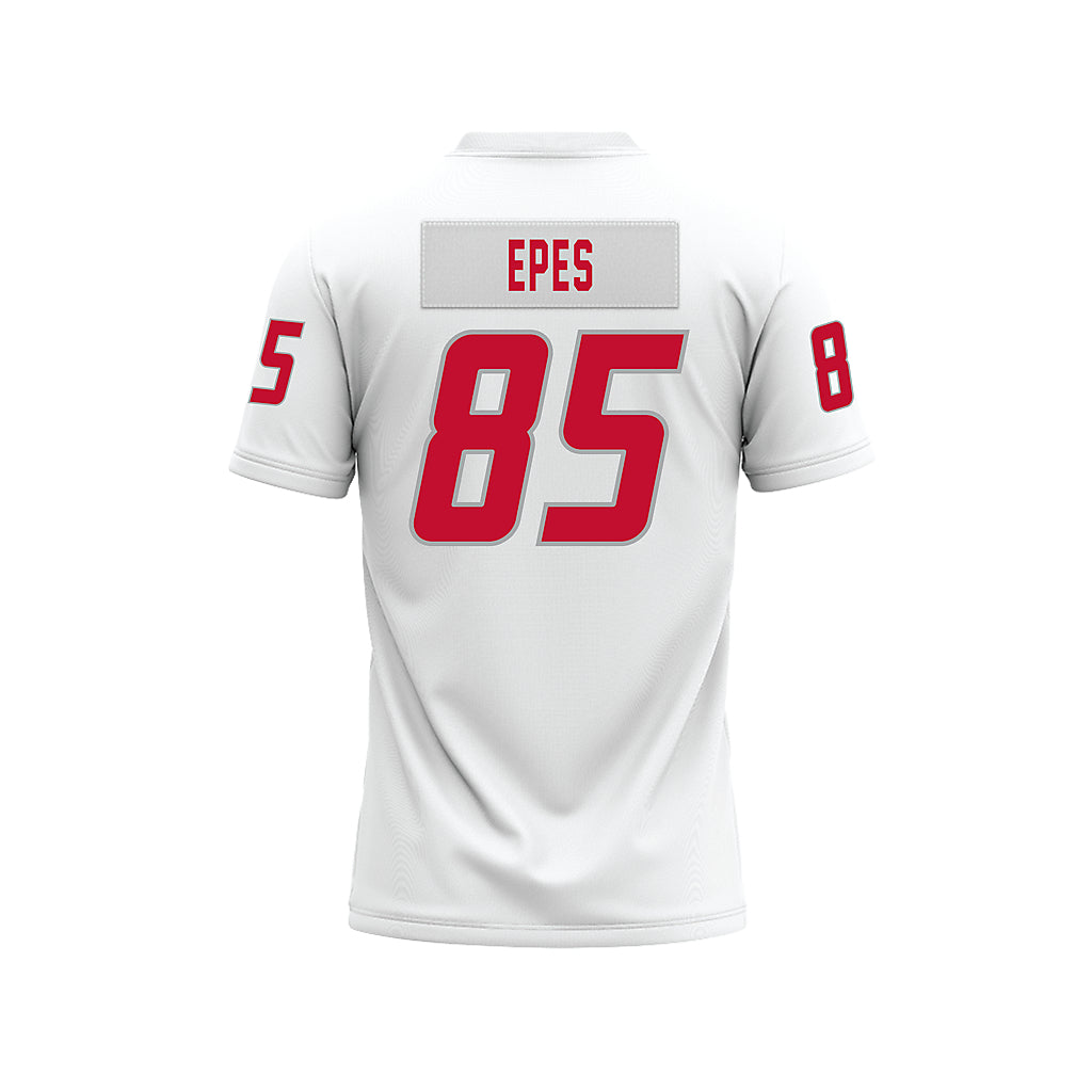 New Mexico - NCAA Football : Jackson Epes - White Premium Football Jersey-1