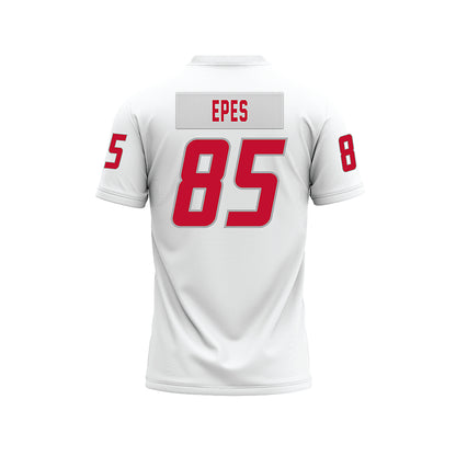 New Mexico - NCAA Football : Jackson Epes - White Premium Football Jersey-1