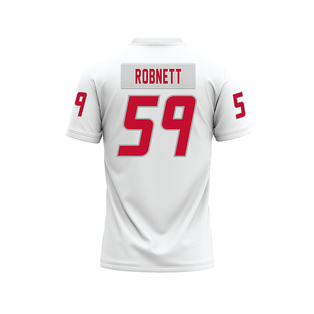 New Mexico - NCAA Football : Kaden Robnett - White Premium Football Jersey-1