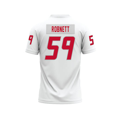 New Mexico - NCAA Football : Kaden Robnett - White Premium Football Jersey-1