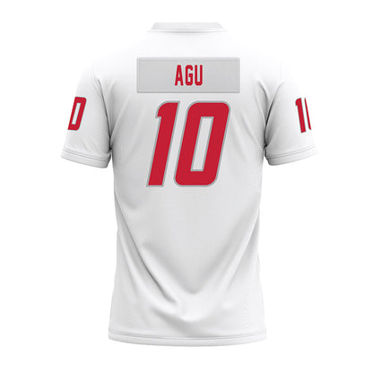 New Mexico - NCAA Football : Darren Agu - White Premium Football Jersey-1