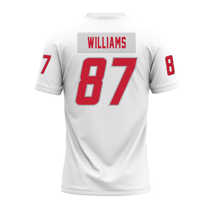 New Mexico - NCAA Football : Abraham Williams - White Premium Football Jersey-1