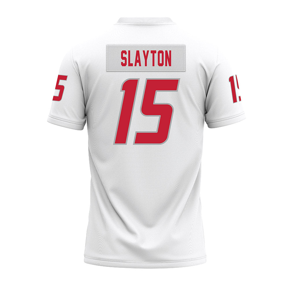 New Mexico - NCAA Football : Xavier Slayton - White Premium Football Jersey-1
