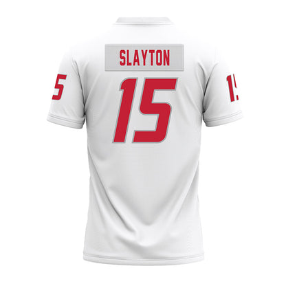 New Mexico - NCAA Football : Xavier Slayton - White Premium Football Jersey-1