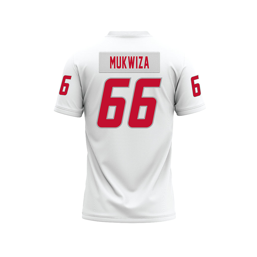 New Mexico - NCAA Football : Israel Mukwiza - White Premium Football Jersey-1