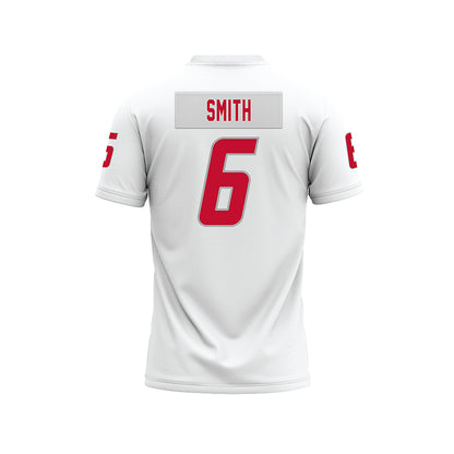 New Mexico - NCAA Football : Zhaiel Smith - White Premium Football Jersey-1