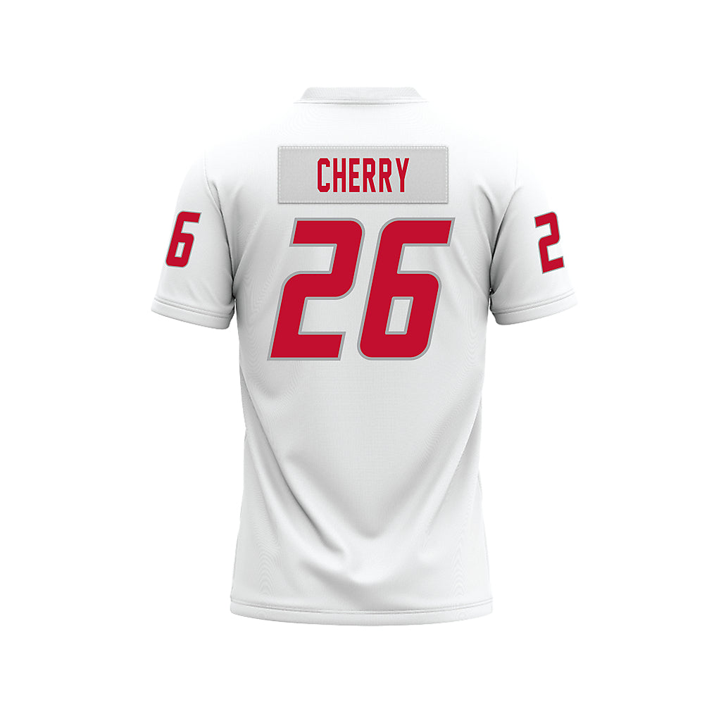 New Mexico - NCAA Football : KJ Cherry - White Premium Football Jersey-1