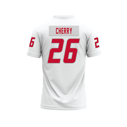 New Mexico - NCAA Football : KJ Cherry - White Premium Football Jersey-1