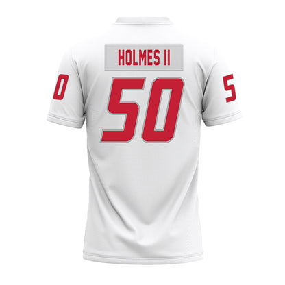 New Mexico - NCAA Football : Ricklan Holmes II - White Premium Football Jersey-1