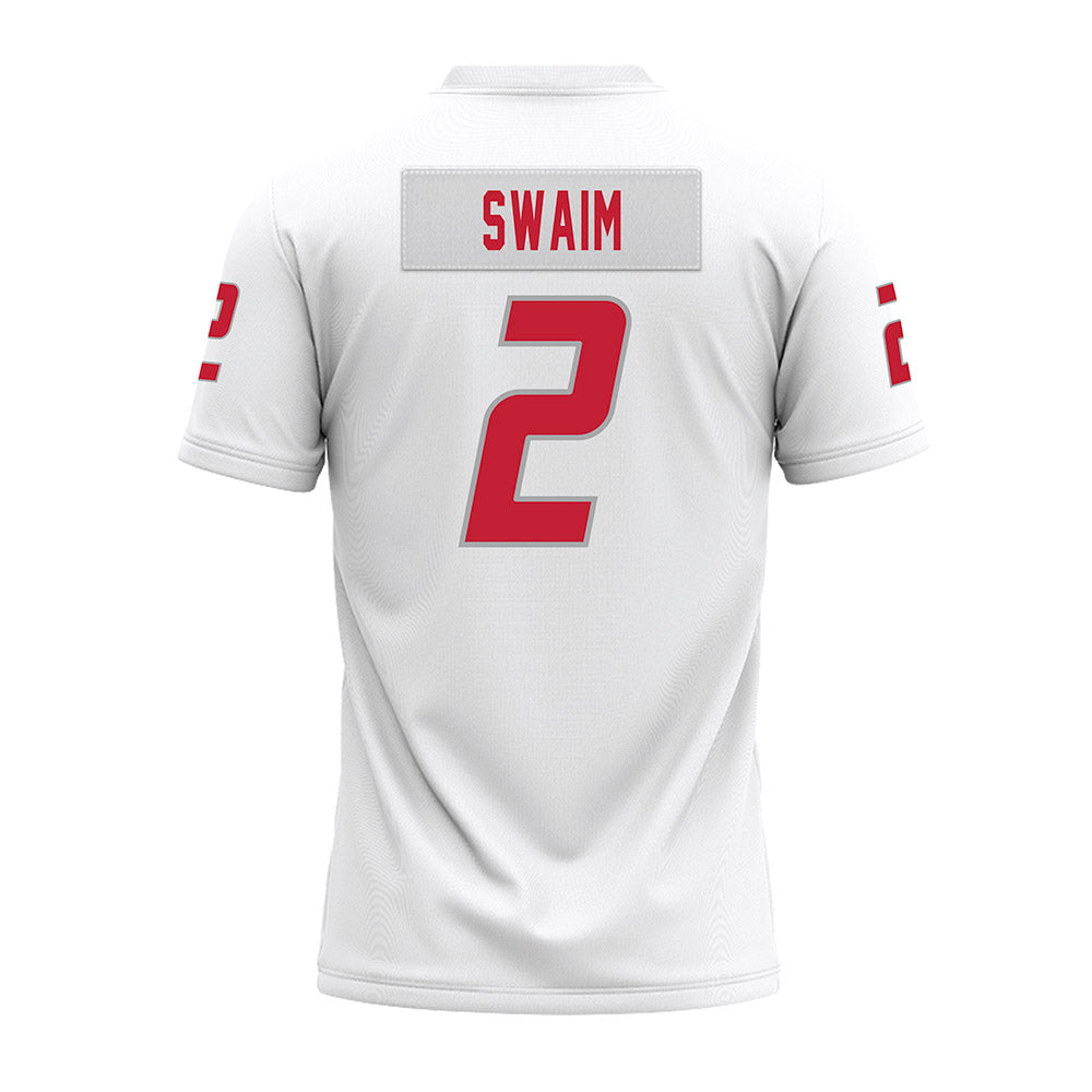 New Mexico - NCAA Football : Mercury Swaim - White Premium Football Jersey-1