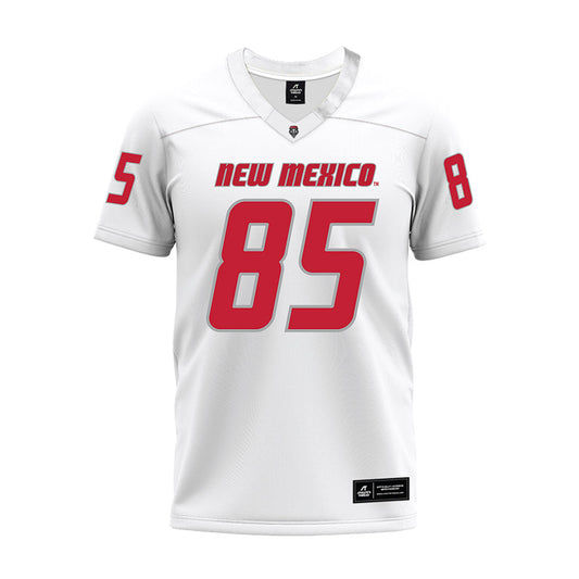 New Mexico - NCAA Football : Simon Mapa - White Premium Football Jersey-0