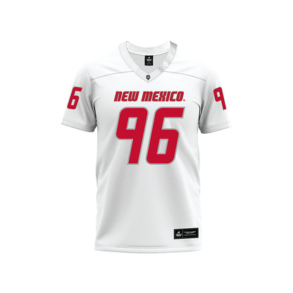 New Mexico - NCAA Football : Garrison Walker - White Premium Football Jersey-0