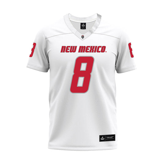 New Mexico - NCAA Football : Ormanie Arnold - White Premium Football Jersey-0