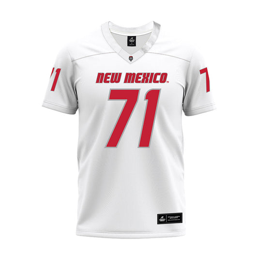 New Mexico - NCAA Football : Danzel Newell - White Premium Football Jersey-0