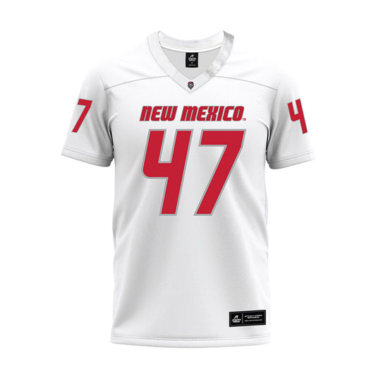 New Mexico - NCAA Football : Drew Speech - White Premium Football Jersey-0