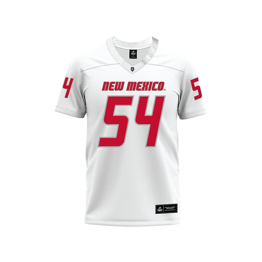 New Mexico - NCAA Football : Jojo Matautia - White Premium Football Jersey-0
