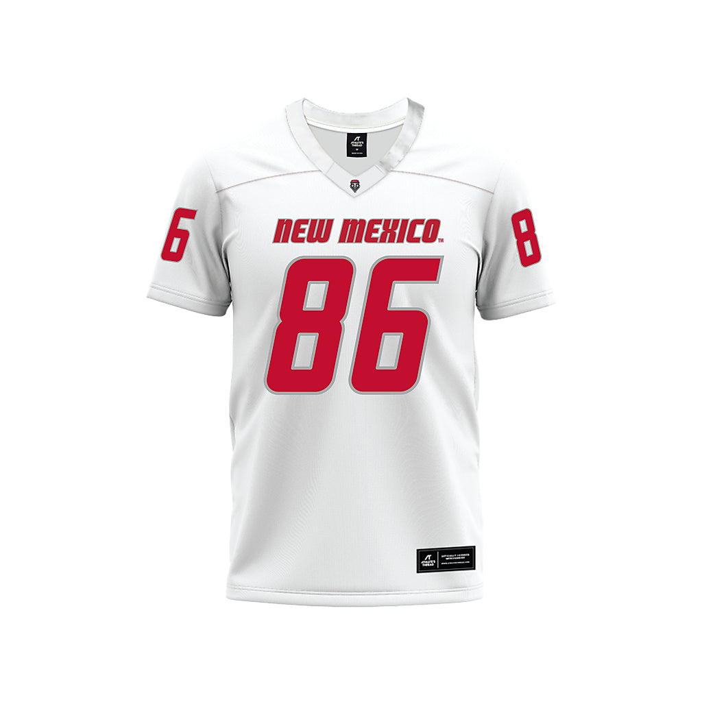 New Mexico - NCAA Football : D'Angelo Mayes - White Premium Football Jersey-0