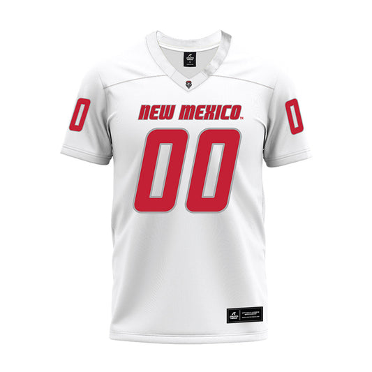 New Mexico - NCAA Football : Jacob Maldonado - White Premium Football Jersey-0