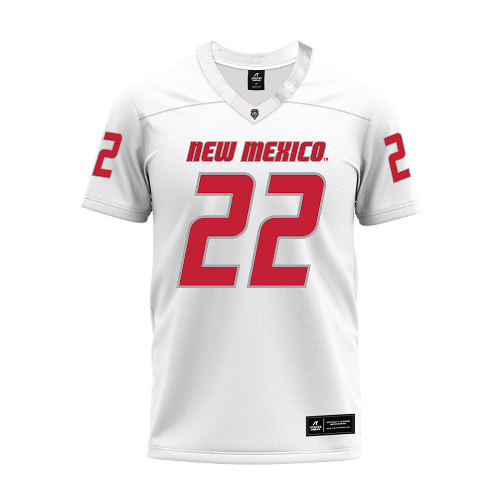 New Mexico - NCAA Football : Scottre Humphrey - White Premium Football Jersey-0