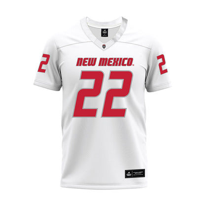 New Mexico - NCAA Football : Scottre Humphrey - White Premium Football Jersey-0