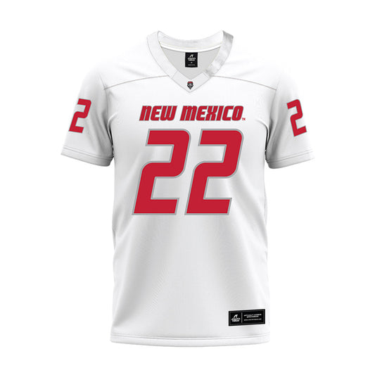 New Mexico - NCAA Football : Scottre Humphrey - White Premium Football Jersey-0