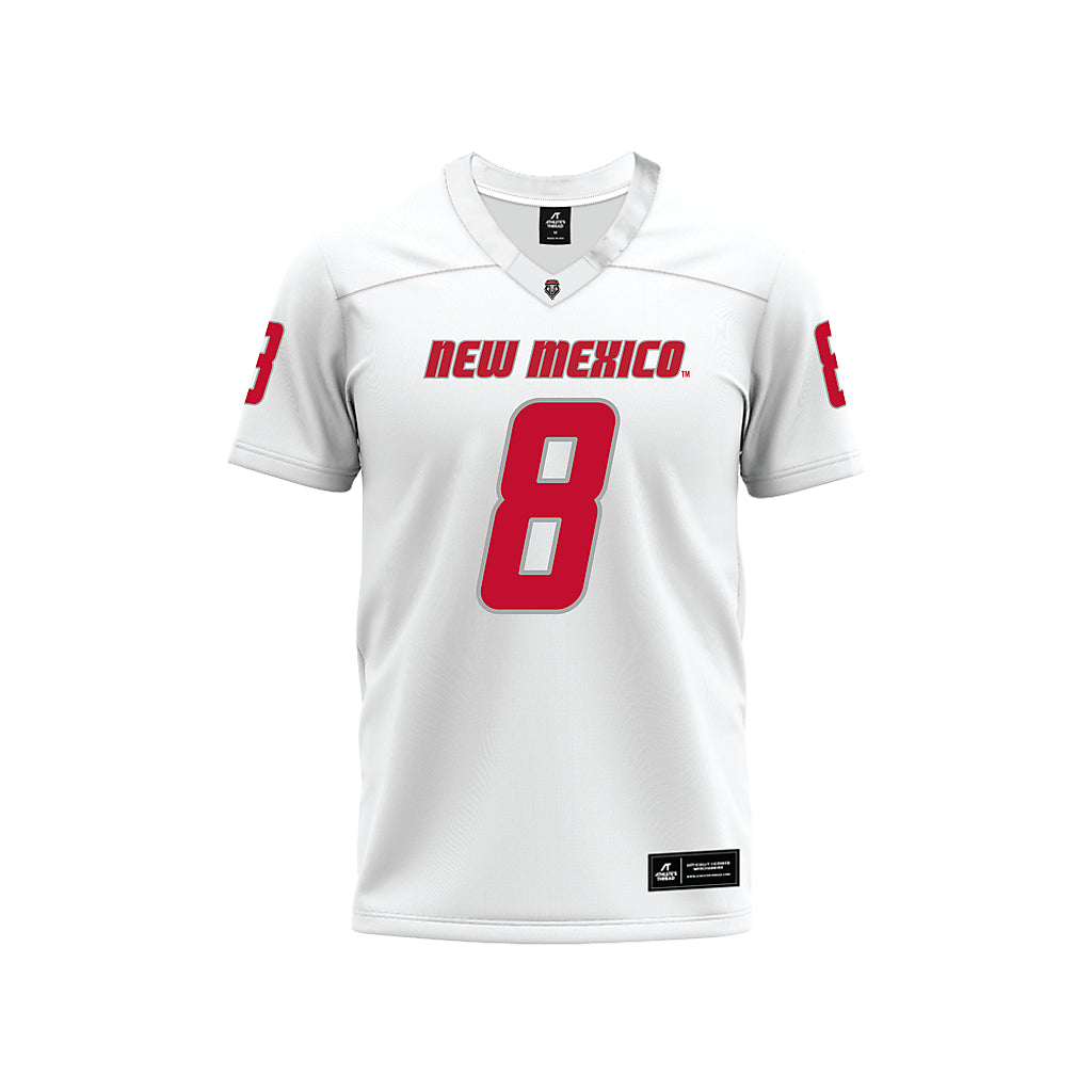 New Mexico - NCAA Football : Ormanie Arnold - White Premium Football Jersey-0
