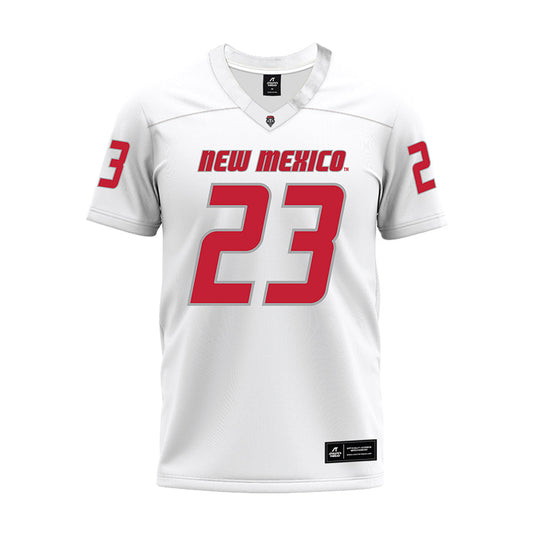 New Mexico - NCAA Football : Nick Wheeler - White Premium Football Jersey-0