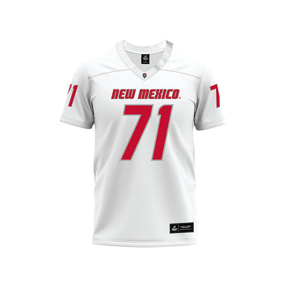 New Mexico - NCAA Football : Danzel Newell - White Premium Football Jersey-0
