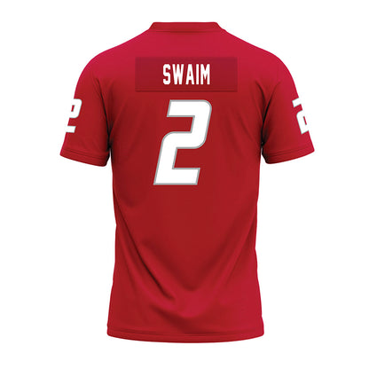 New Mexico - NCAA Football : Mercury Swaim - Red Premium Football Jersey-1