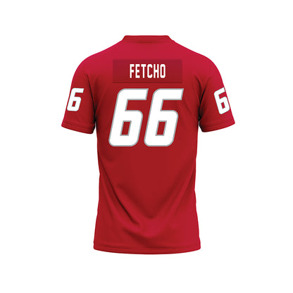 New Mexico - NCAA Football : Markus Fetcho - Red Premium Football Jersey-1