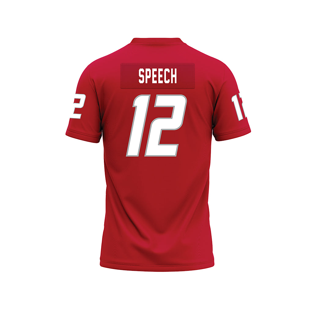 New Mexico - NCAA Football : Drew Speech - Red Premium Football Jersey-1
