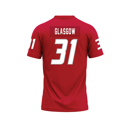New Mexico - NCAA Football : Grant Glasgow - Red Premium Football Jersey-1